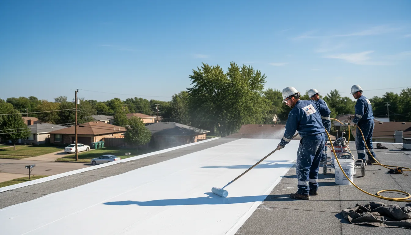 Commercial roof coating in Sanborn, NY near me